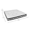 Flash Furniture King Size Dk Gray Fabric Platform Bed w/ Mattress SL-BM10-16-GG - alternate 5
